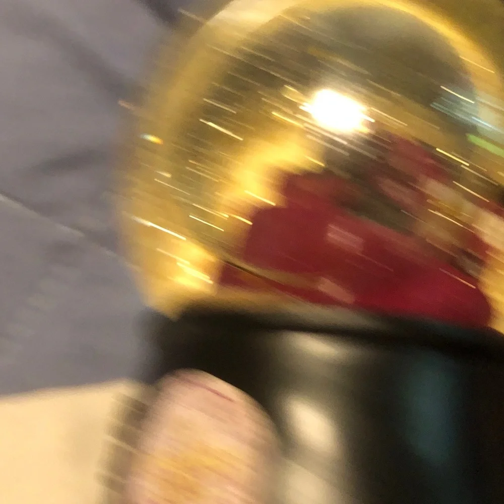 Gold Round Decorative Accent water globe